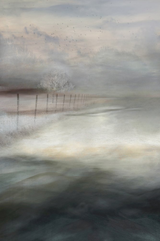 Paysage hivernal brumeux - Christina Sillen