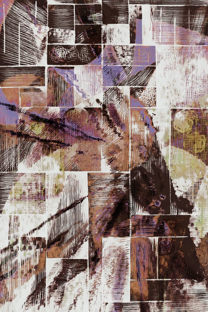 Abstrait texturé aux tons terreux - Christina Sillen