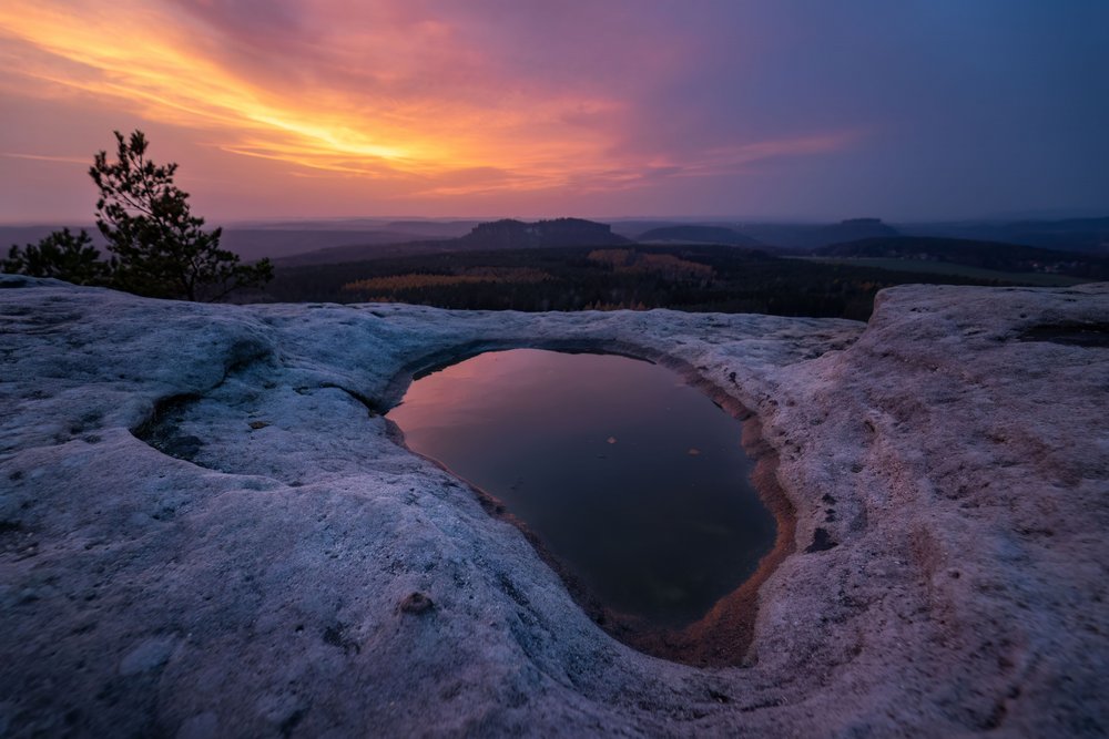 Reflet spectaculaire au coucher du soleil - Christoph Schaarschmidt