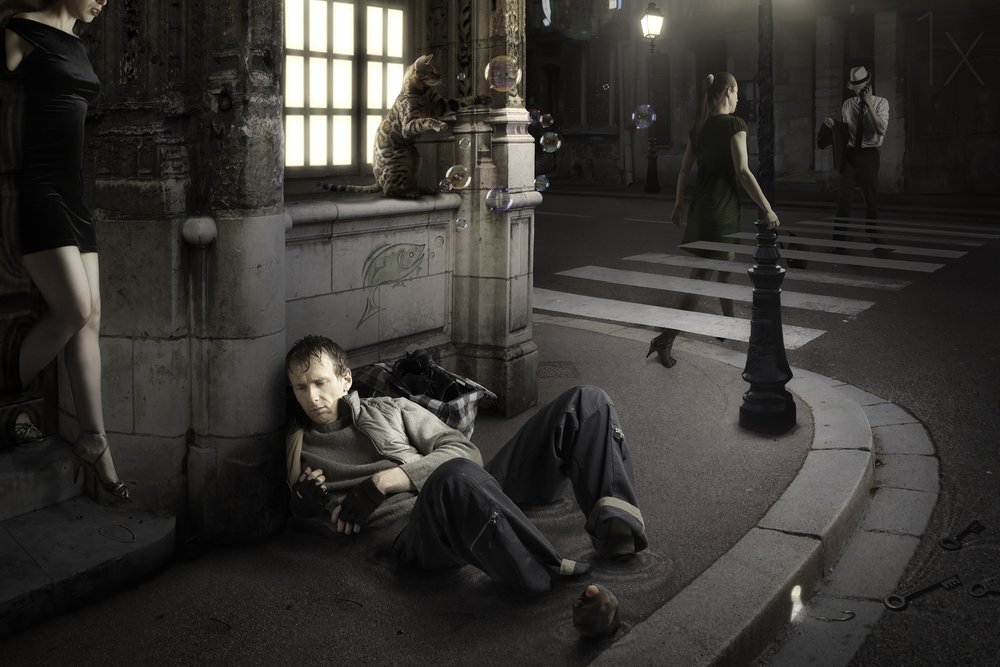 Solitude nocturne urbaine - Christophe Kiciak