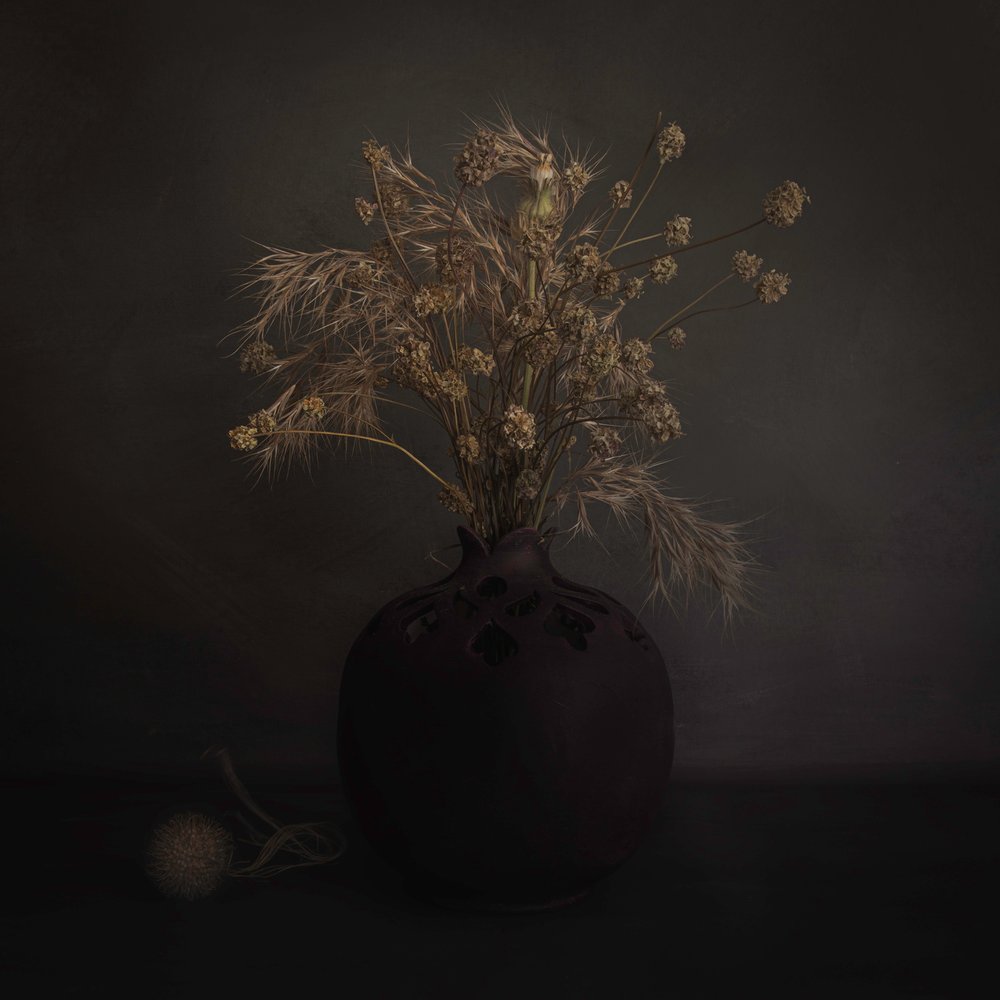 Composition botanique sombre - Cicek Kiral