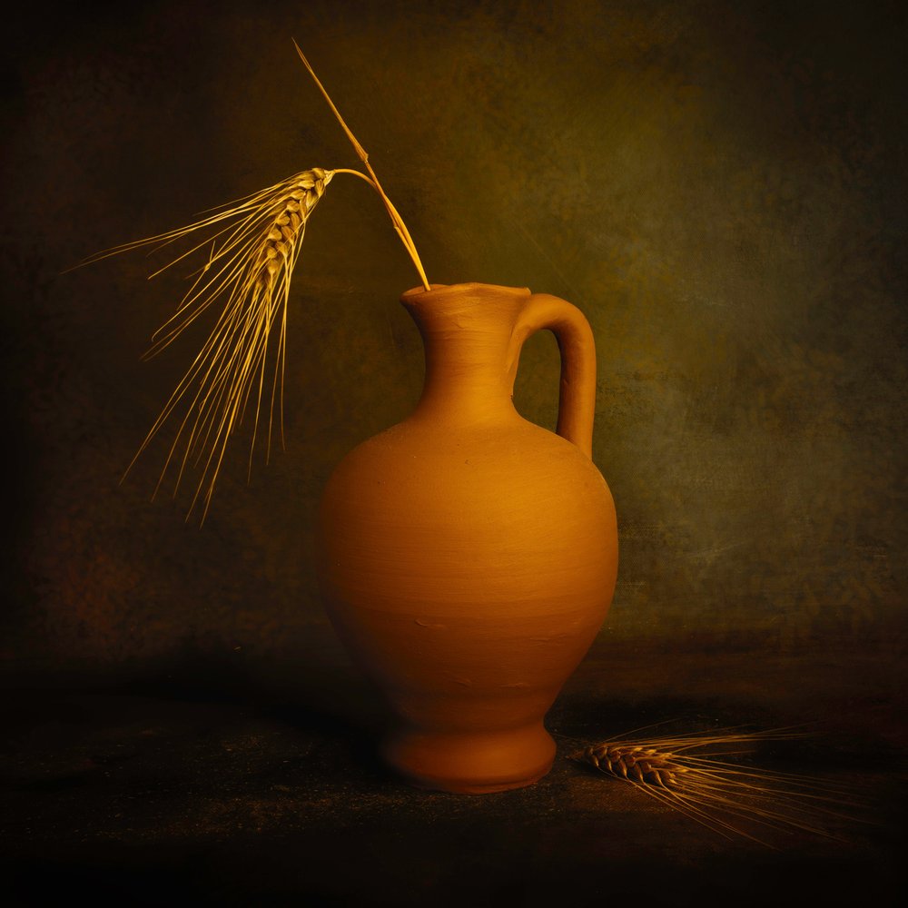 Cruche en blé doré - Cicek Kiral