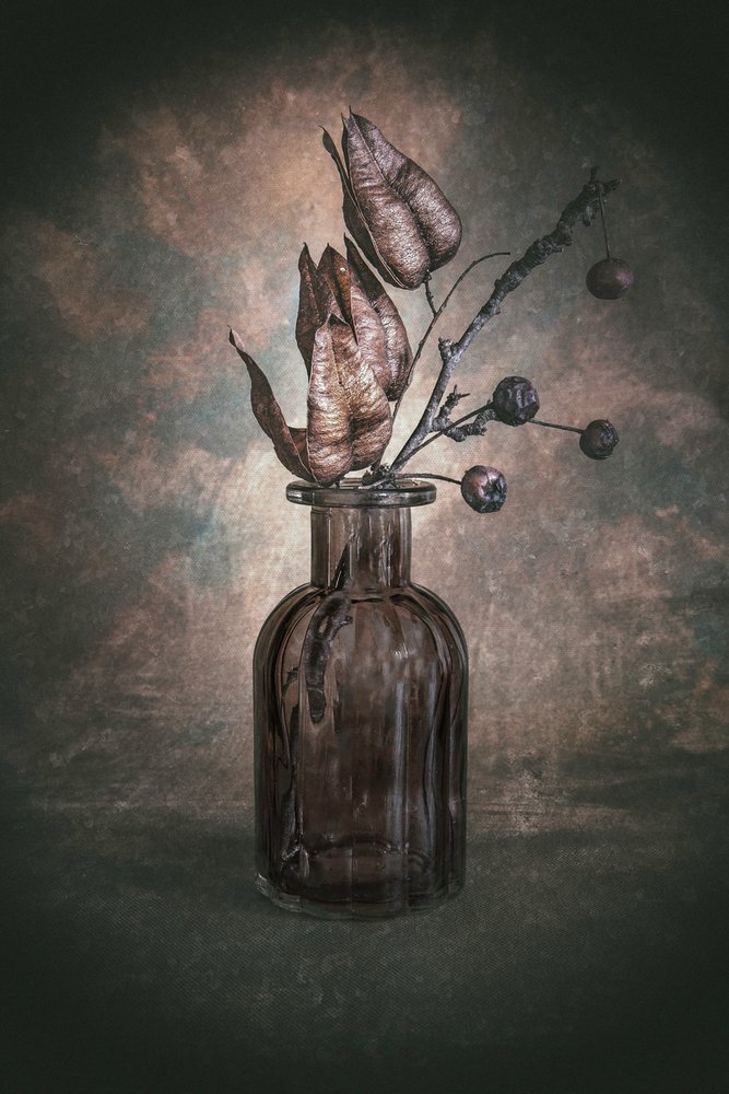 Nature morte botanique rustique - Cicek Kiral