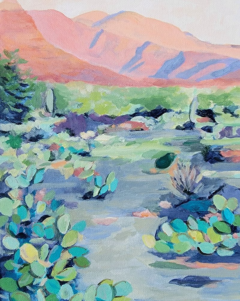 Paysage désertique éclatant - Claire Whitehead