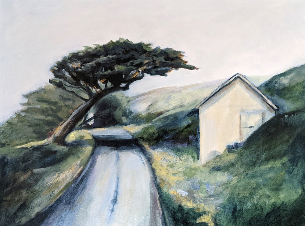 Retour par une route de campagne sinueuse - Claire Whitehead