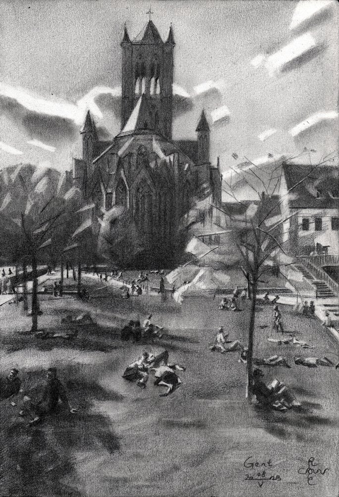 Détente au parc de la cathédrale - Corné Akkers