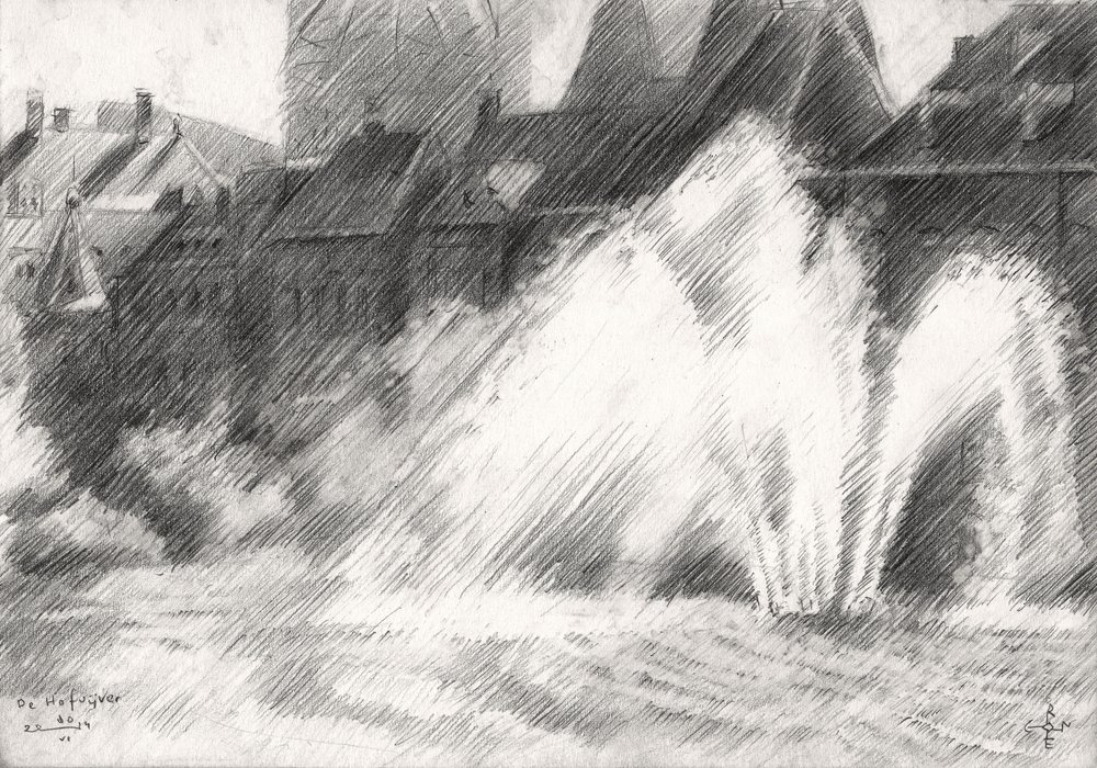 Esquisse de fontaines urbaines - Corné Akkers