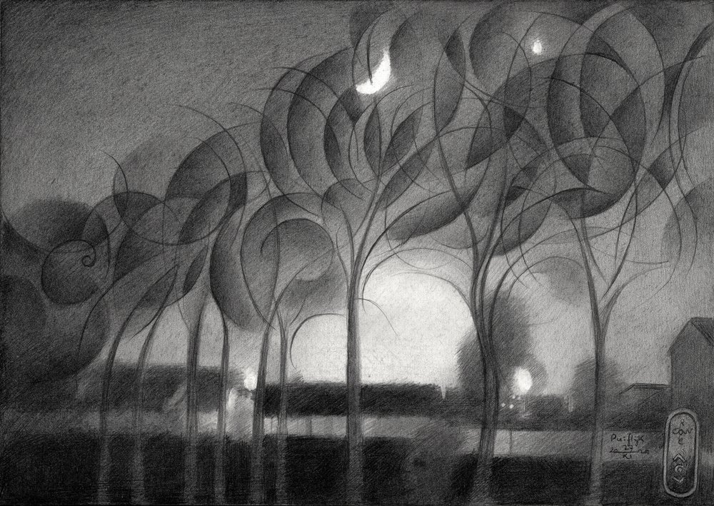 La nuit du croissant de lune - Corné Akkers