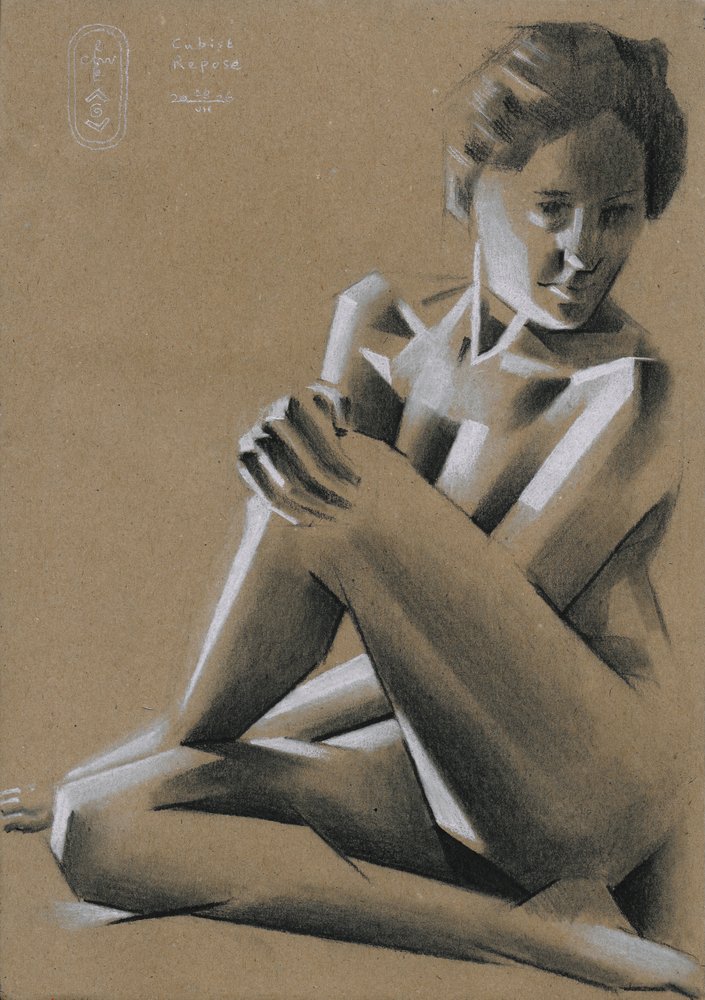 Figure assise dramatique - Corné Akkers