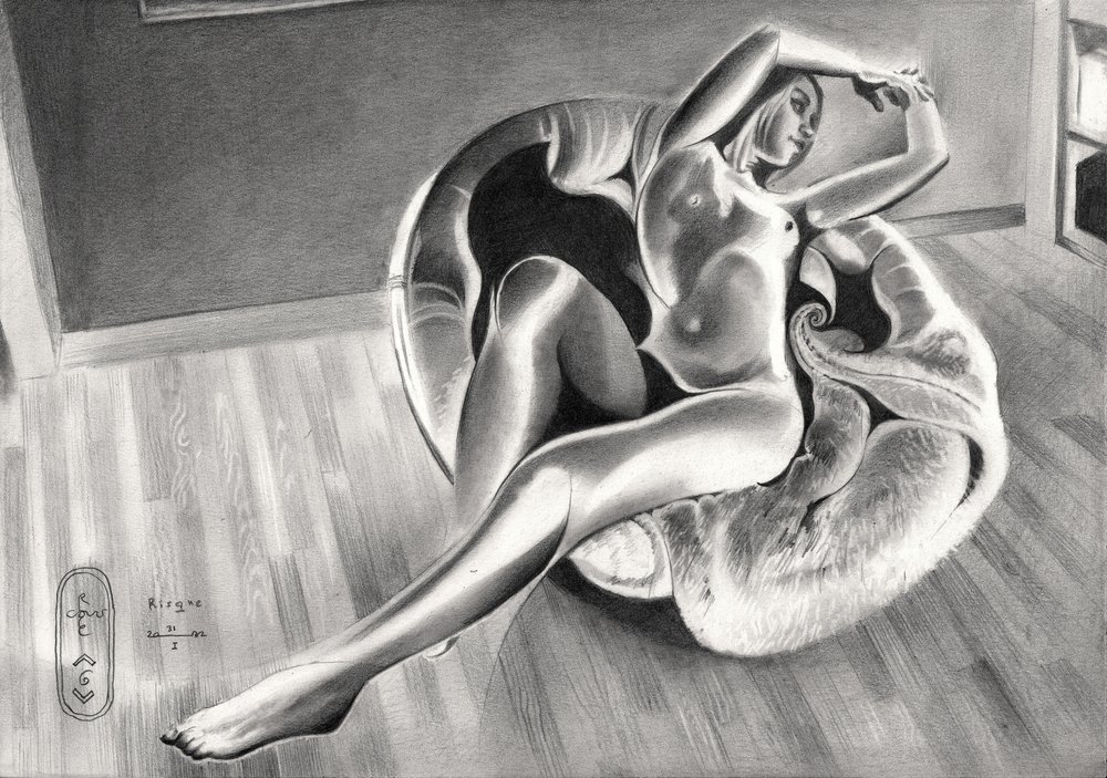 Élégante figure nue - Corné Akkers