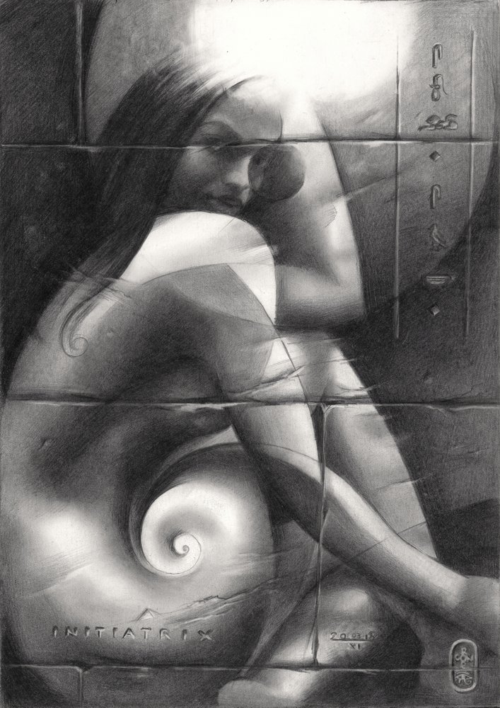 Regard énigmatique en spirale - Corné Akkers