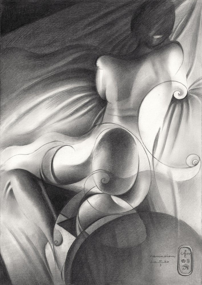 Silhouette féminine éthérée - Corné Akkers