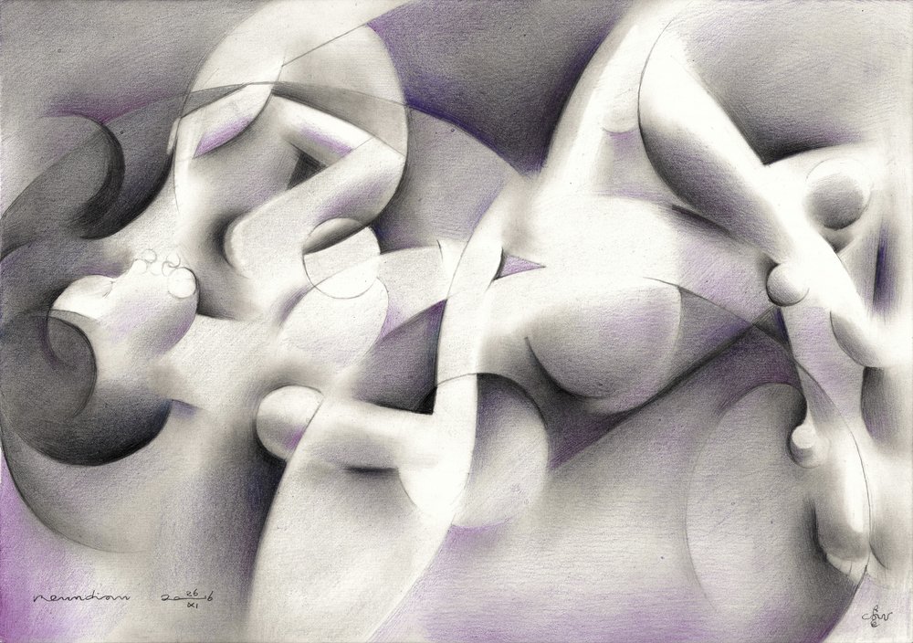 Formes abstraites fluides - Corné Akkers