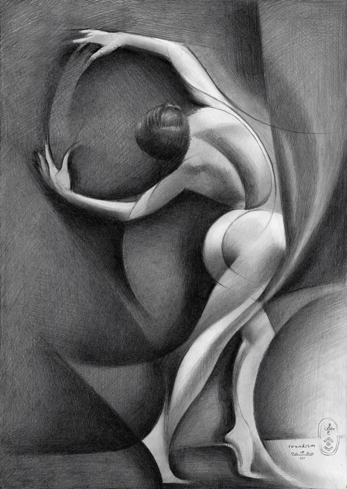 Une danseuse nue pleine de grâce - Corné Akkers