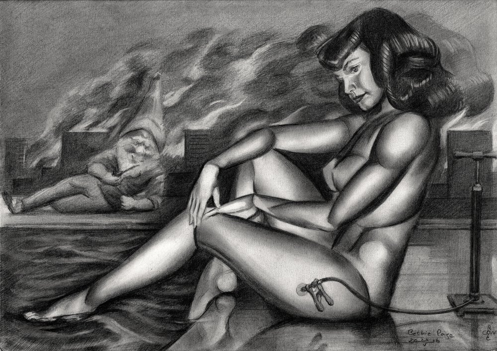 Un gnome pin-up pensif - Corné Akkers
