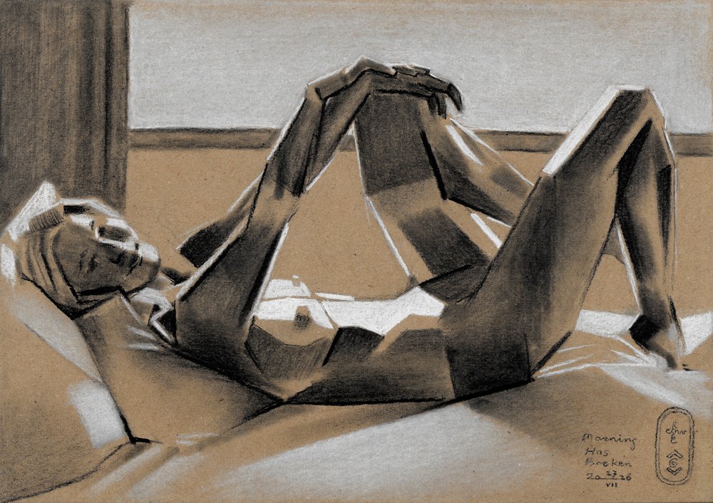 Figure allongée sereine - Corné Akkers