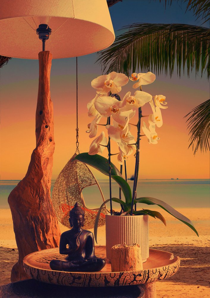 Orchid Buddha Beach au coucher du soleil - CosmoZach
