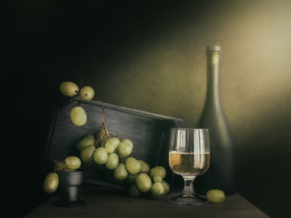 Vin blanc et raisins - Cristiano Giani