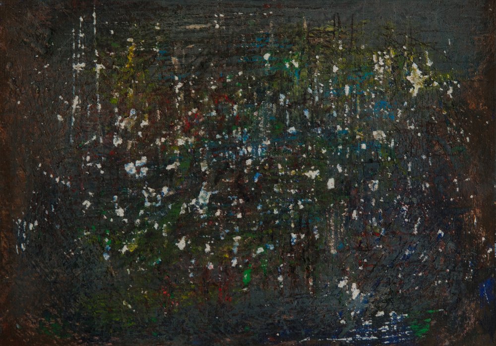 Abstrait sombre et éclatant - Dale Hefer