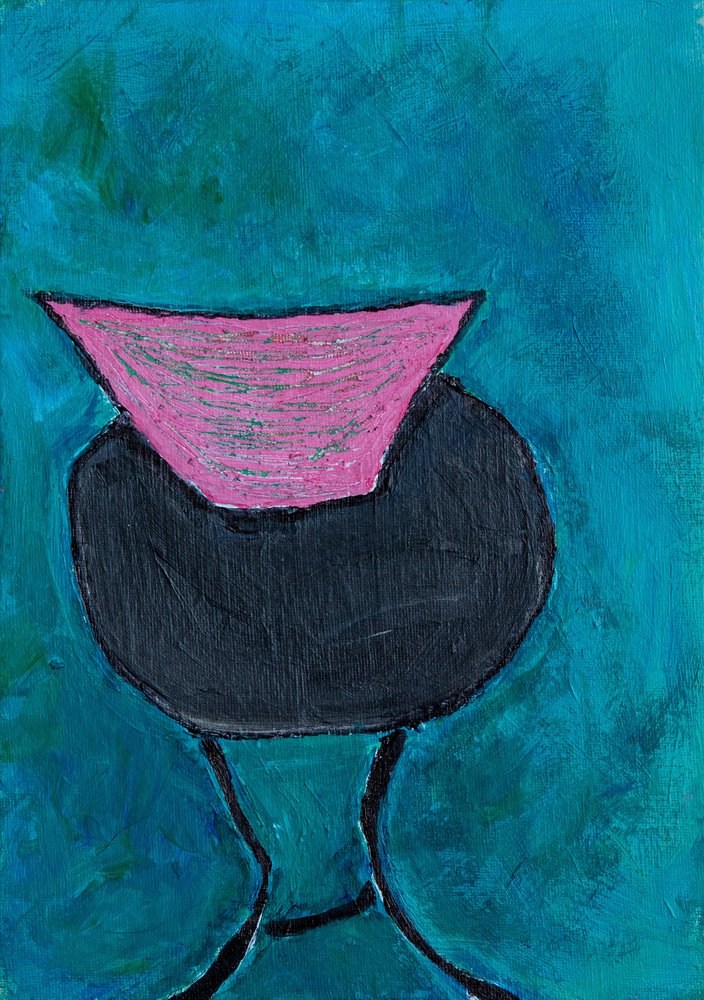 Figure abstraite rose - Dale Hefer & Family