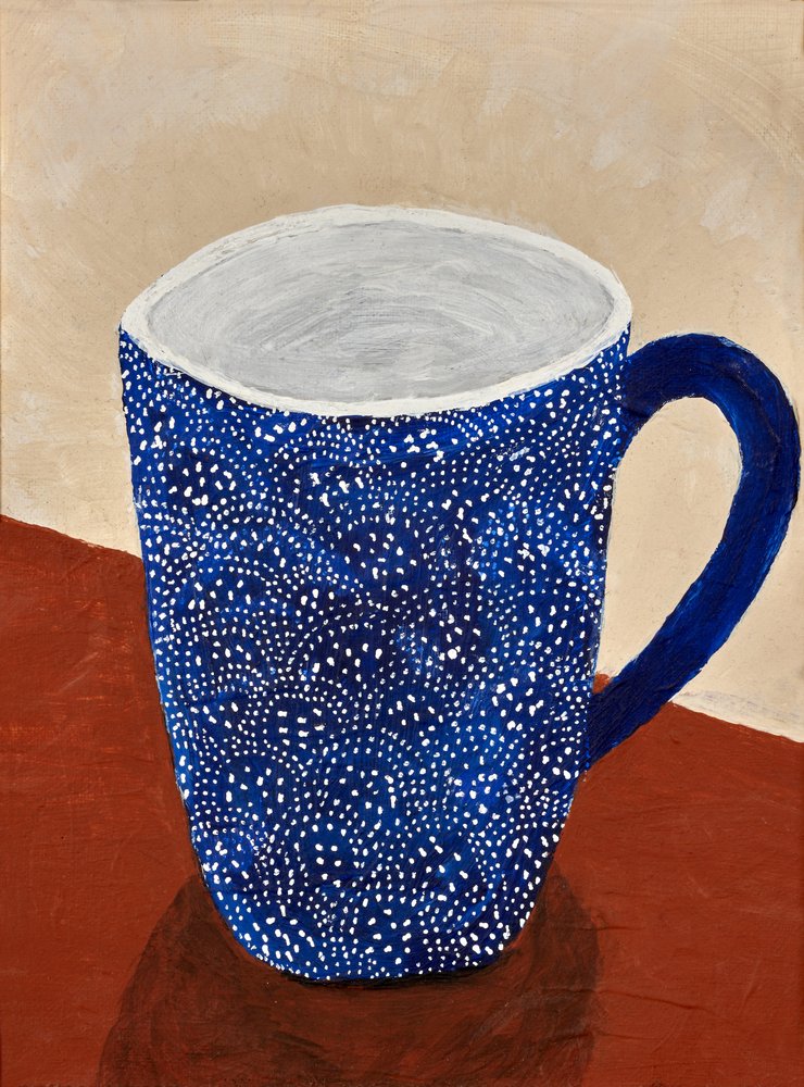 Tasse à motifs bleus - Dale Hefer & Family