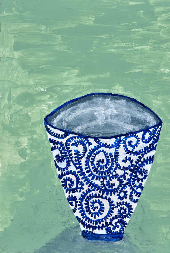 Vase « Blue Swirl » - Dale Hefer & Family