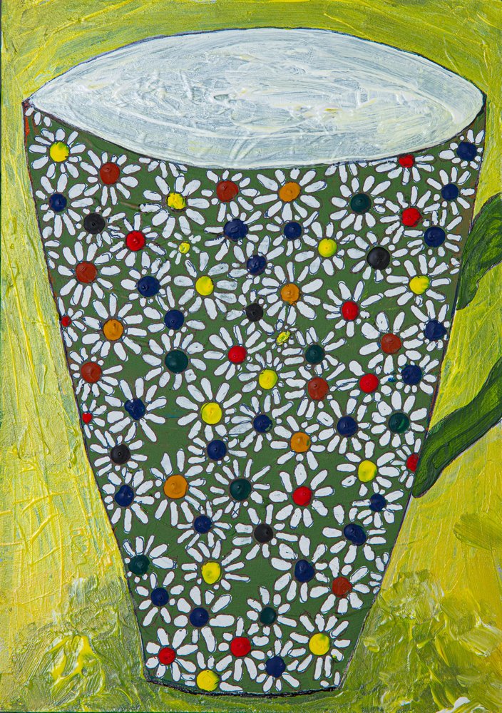 Tasse à thé « Marguerite colorée » - Dale Hefer & Family
