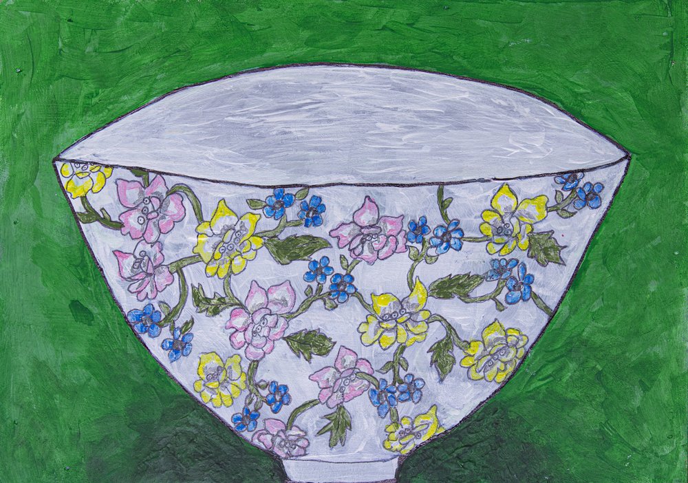 Bol à motifs floraux colorés - Dale Hefer & Family