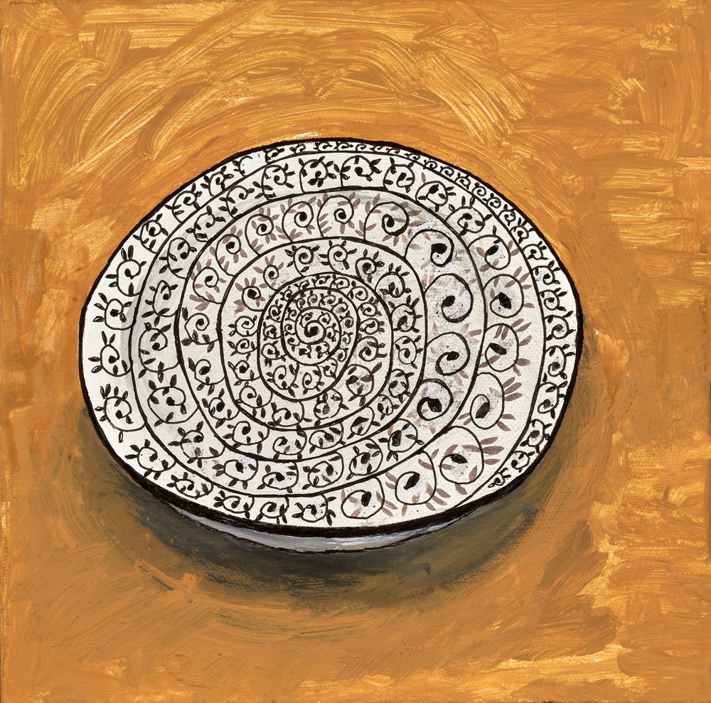 Assiette en spirale aux tons terreux - Dale Hefer & Family