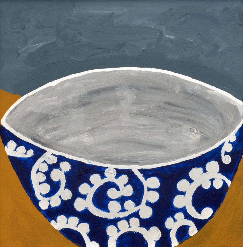 Motif élégant de bol bleu - Dale Hefer & Family