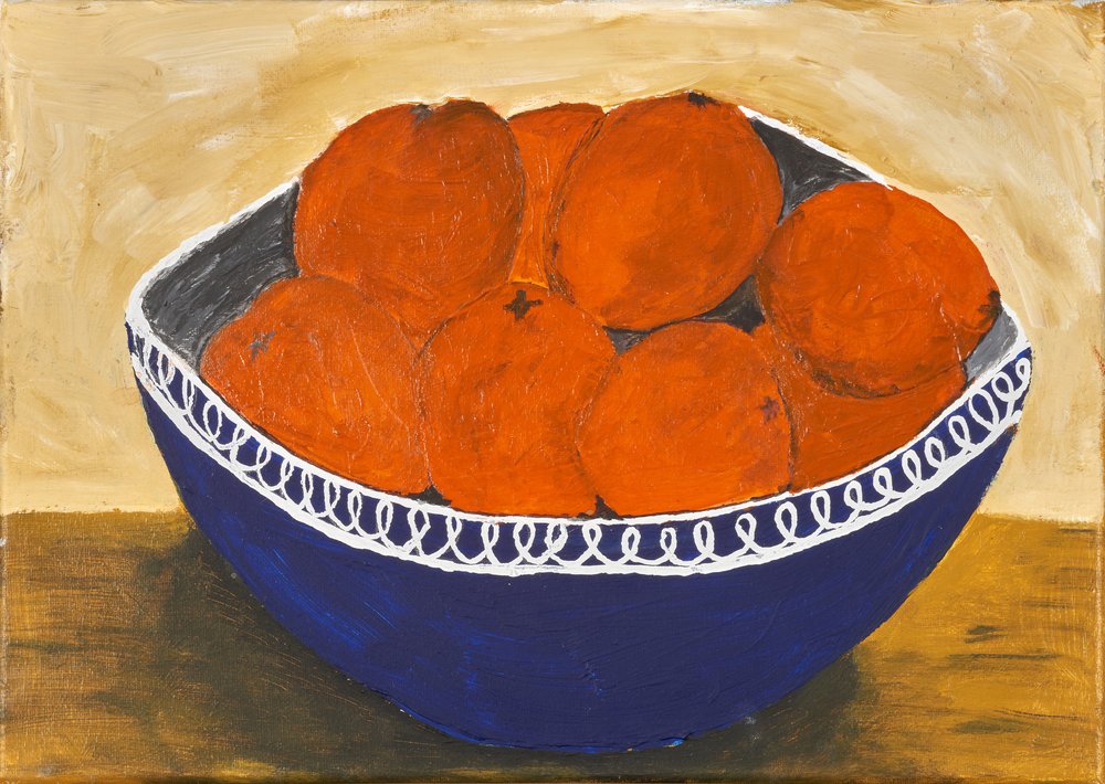 Nature morte rustique aux oranges - Dale Hefer & Family