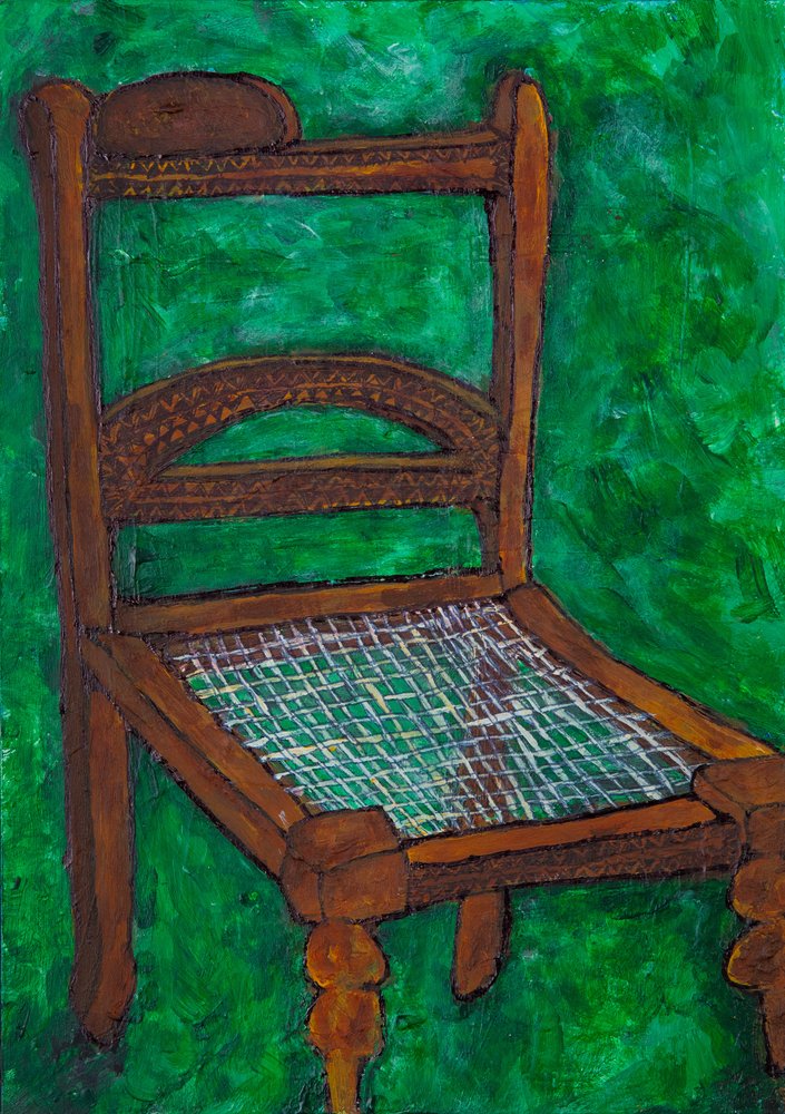 Chaise rustique en bois - Dale Hefer & Family