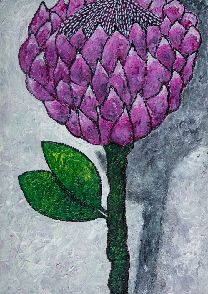 Fleur violette éclatante - Dale Hefer & Family