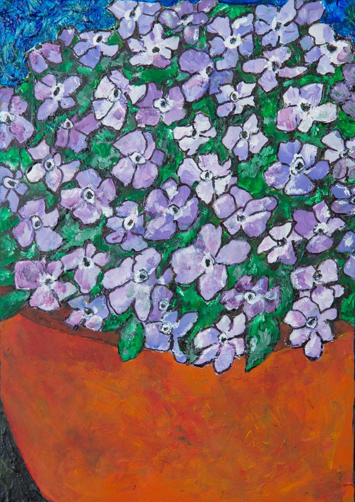 Fleurs en pot d