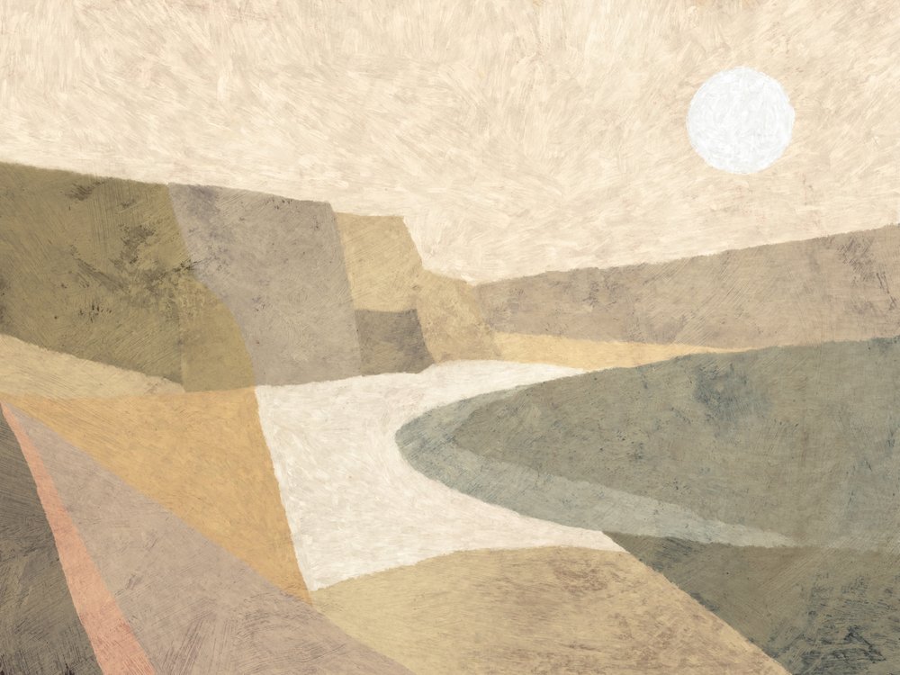 Paysage lunaire de rivière désertique - Dan Hobday