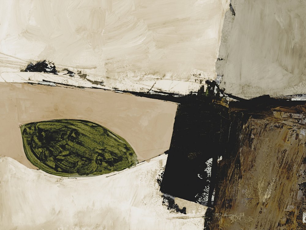 Paysage abstrait aux tons terreux - Dan Hobday