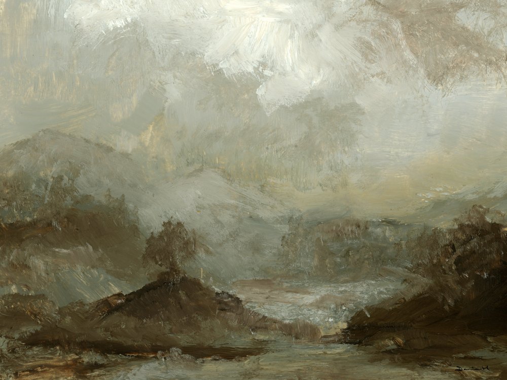 Un chêne sur une colline - Dan Hobday