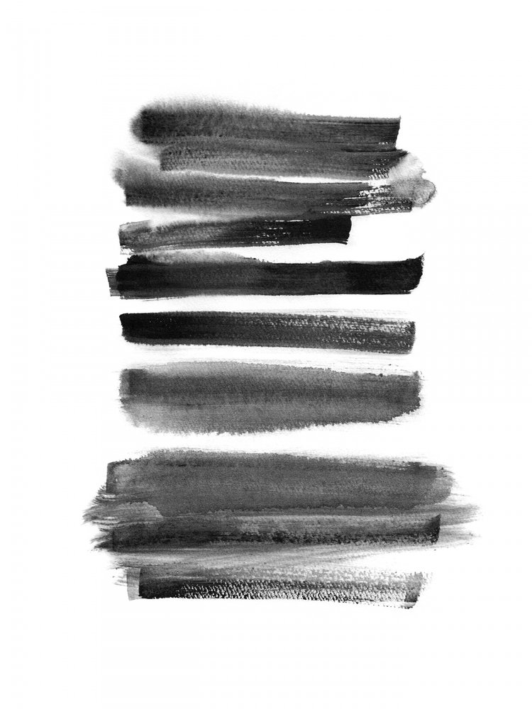 Coulées de peinture noires abstraites - Danushka Abeygoda