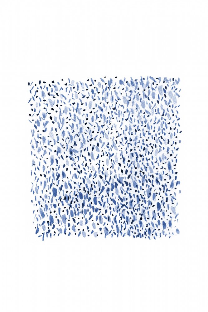 Motif moucheté indigo - Danushka Abeygoda