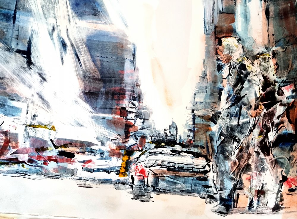 Rue urbaine abstraite - David Antonides