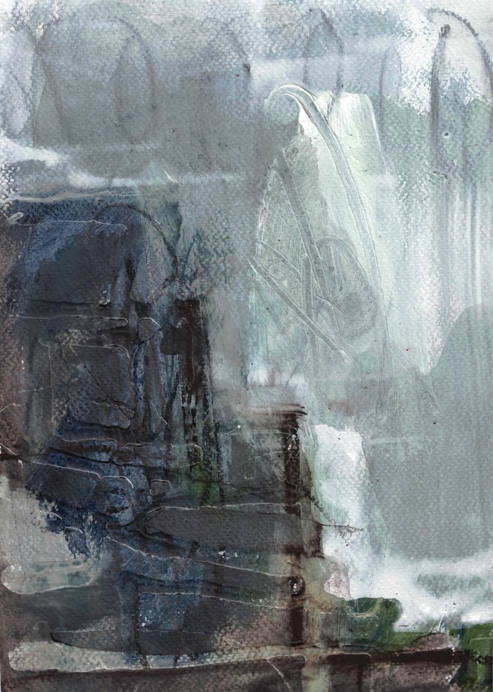 Flux en cascade abstrait - Deb Chaney