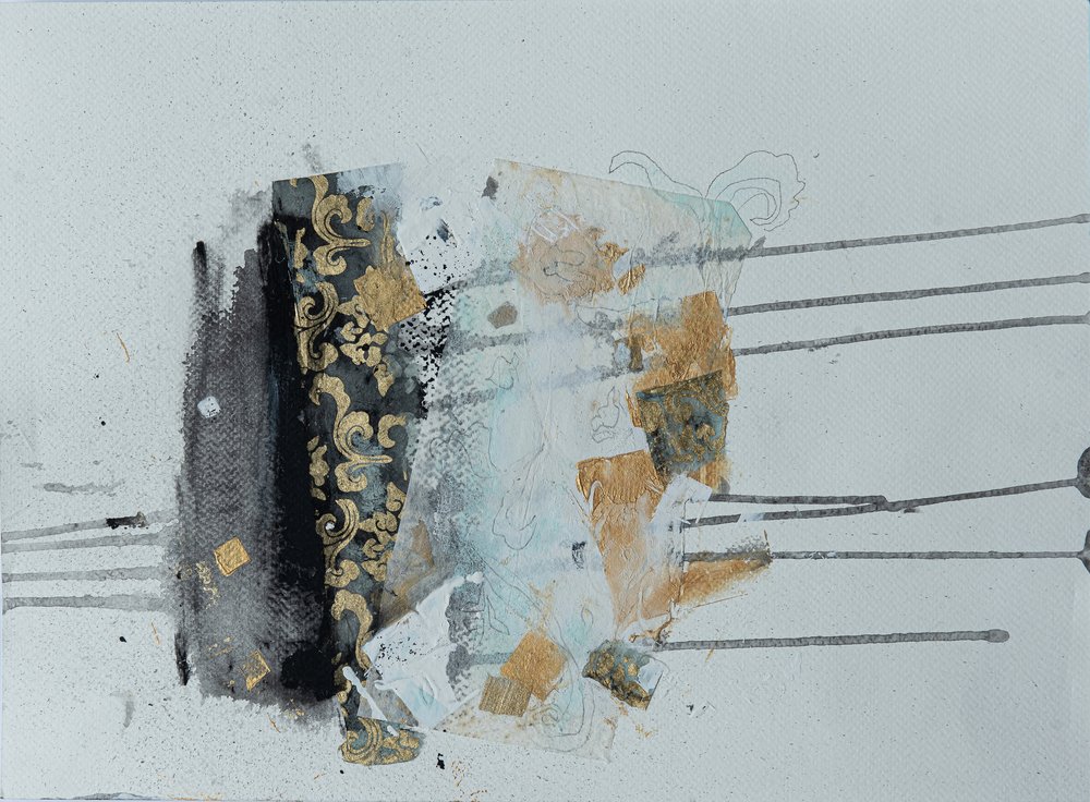 Abstrait doré et élégant - Deb Chaney
