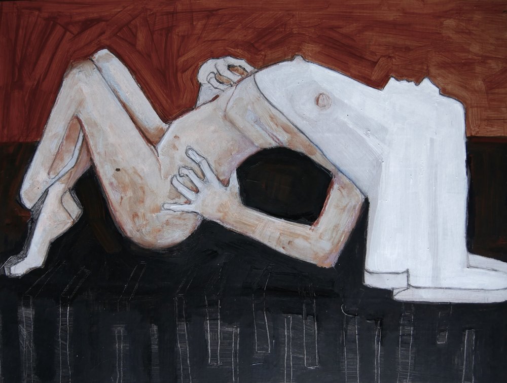 Nu allongé abstrait - Doris Schmitz