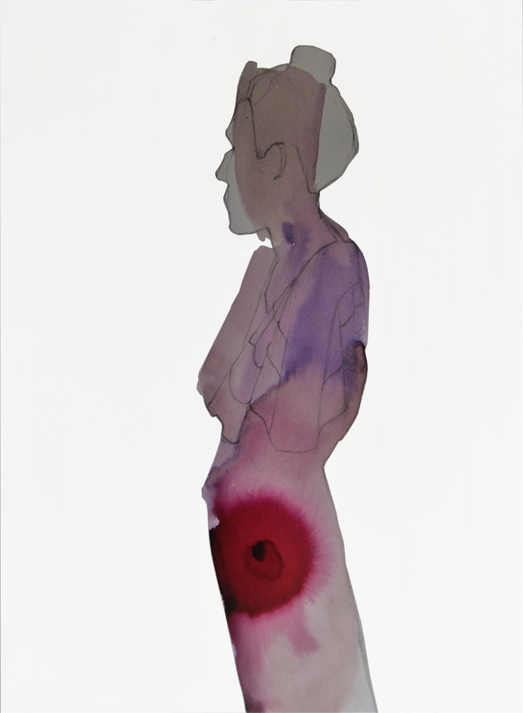 Figure rouge abstraite - Doris Schmitz