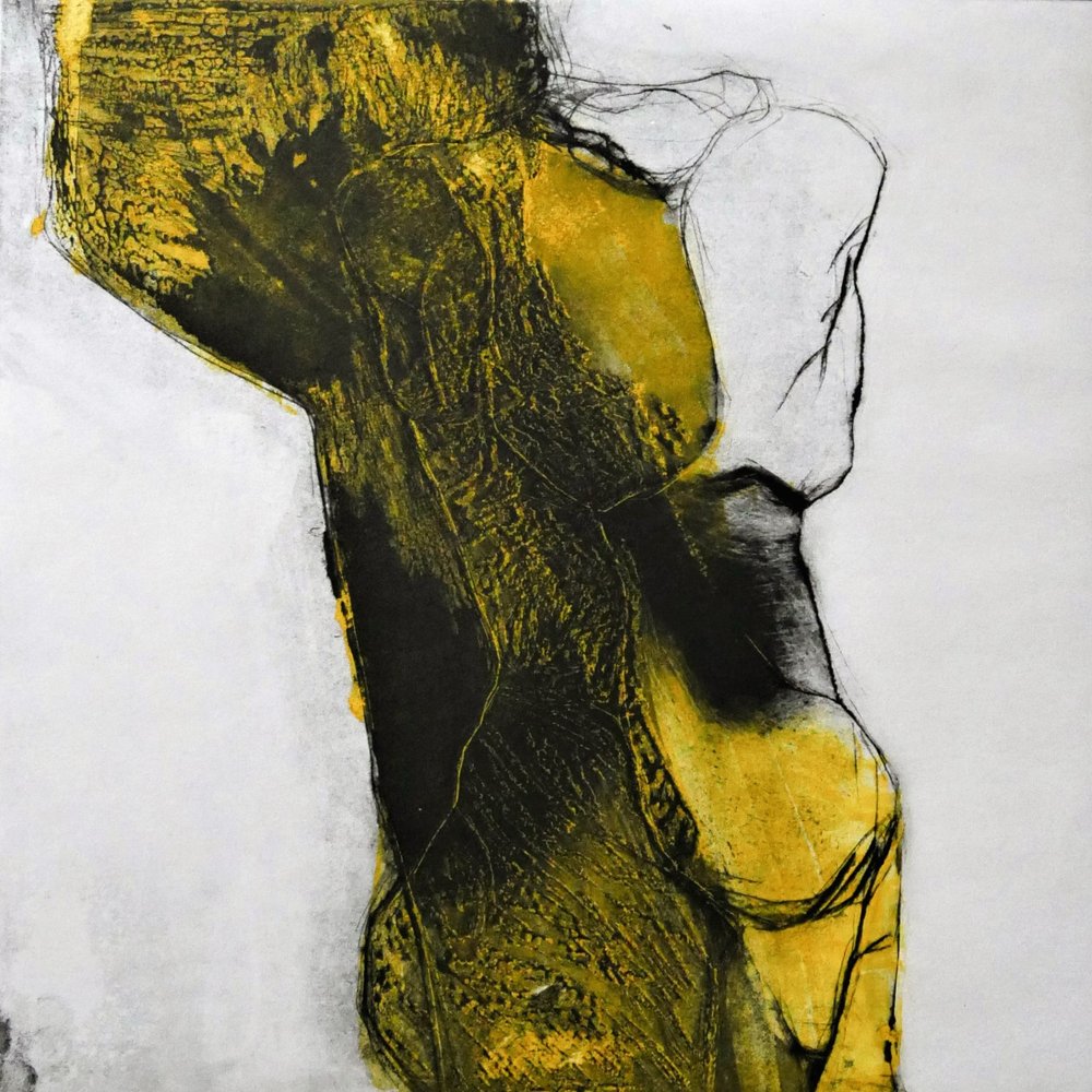 Figure abstraite jaune - Doris Schmitz