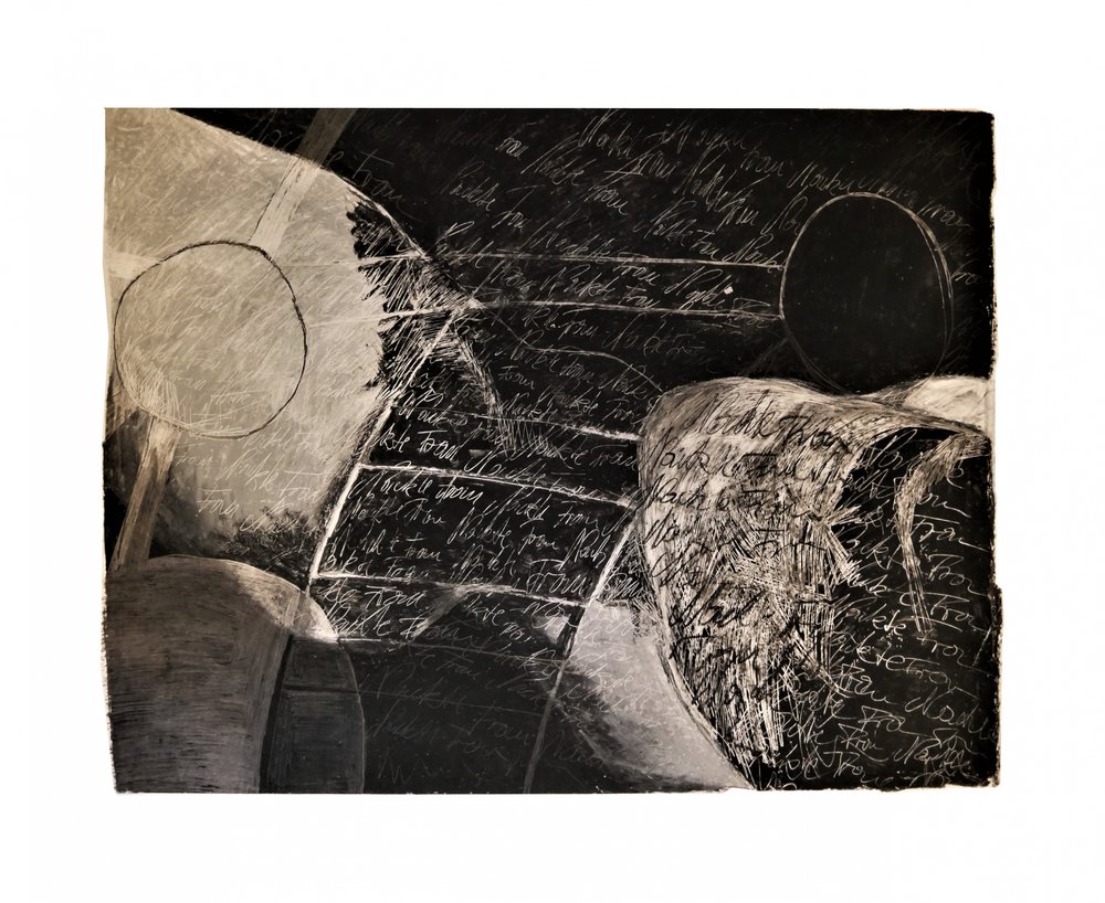 Abstraction scénarisée vieillie - Doris Schmitz