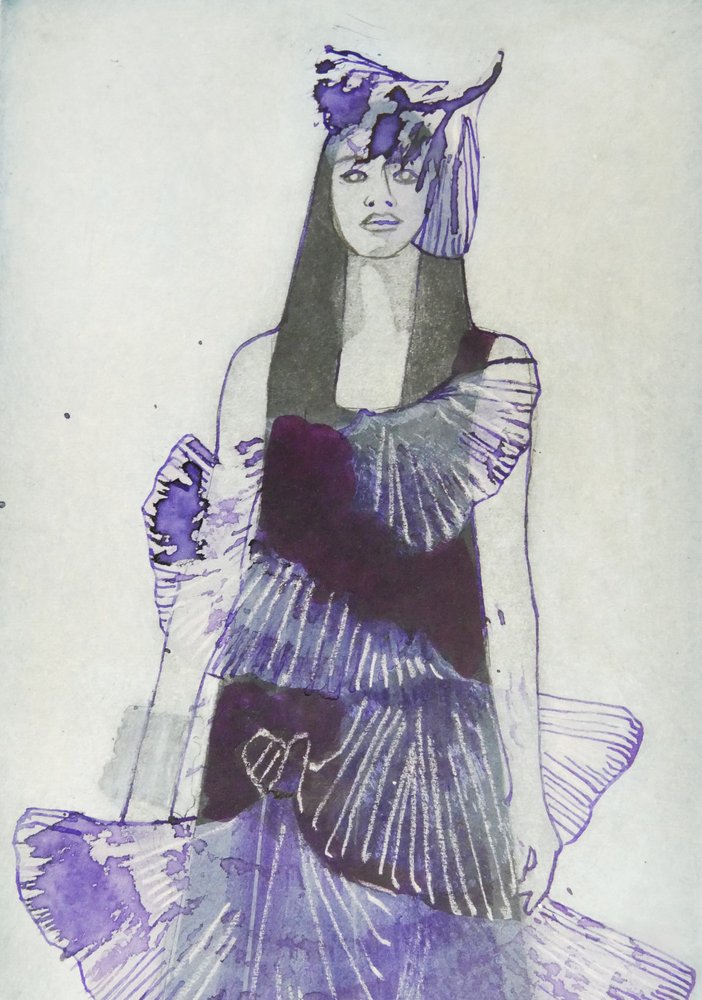 Mode chic violette - Doris Schmitz