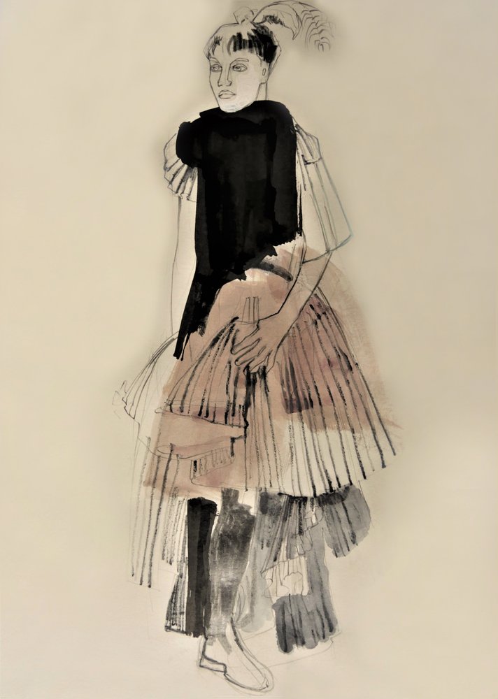 Illustration de mode haute couture - Doris Schmitz