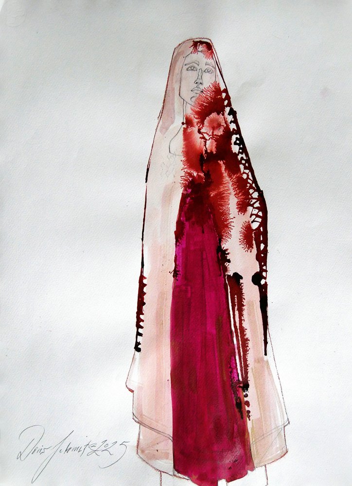 Silhouette drapée de pourpre - Doris Schmitz