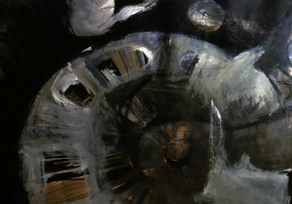 Tourbillon abstrait sombre - Doris Schmitz